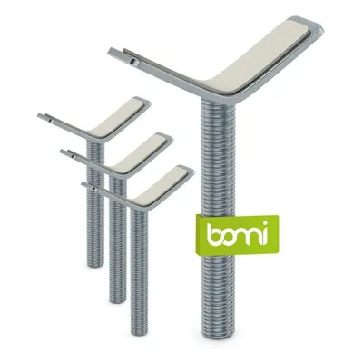 Image de BOMI® Adaptateurs en Y pour barrière d’escalier – Lot de 4 – Métal argenté – Fixation sur rampe – Accessoire pour barrière de sécurité bébé