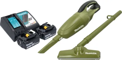 Produktbild von Makita DCL 180 RM2O Akku Staubsauger 18 V 0,65 l Olive Outdoor Adventure Serie + 2x Akku 4,0 Ah + Ladegerät