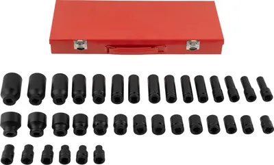 Zdjęcie produktu dla Klucze nasadowe udarowe Zestaw kluczy nasadowych Klucze nasadowe udarowe 1/2" 8 - 32 mm