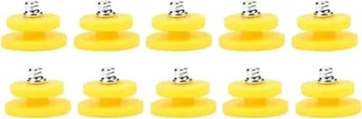 Produktbild von 10x Ersatzspikes Gelb für Anti-Rutsch Schuhspikes, Ersatz Eiskrallen, Ersatz Schuhkrallen, Ersatz Spikes für Schuhe
