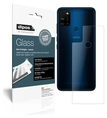 Produktbild von 2x Schutzfolie für Wiko View5 Rückseite matt - Anti-Shock 9H Folie dipos Glass