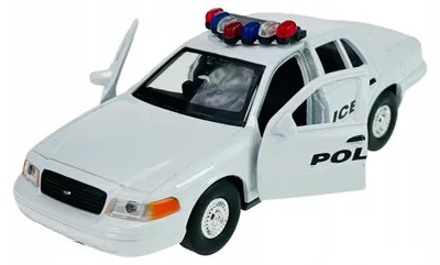 Obrázek produktu pro Welly, kovový model policejního vozu Ford Crown Victoria, rok 1999, měřítko 1:34