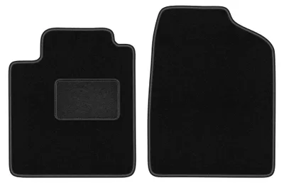 Produktbild von Velours-Fußmatten Vorne für Toyota Celica VIII 1999-2006 (Coupé) – 2-tlg, Schwarz, passgenau – Wielganizator LUX