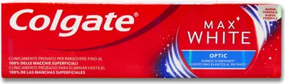 Produktbild von Colgate Max White Optic 75 ml, Aufhellende Zahnpasta, 75 ml, Erwachsener, Paste, Minze, Menthol, Mica