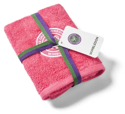 Produktbild von Christy Wimbledon The Championships offizielles Gästehandtuch Pink 40 x 70 cm, 100% Baumwolle, 520 GSM