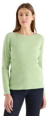 Productafbeelding van Cecil gestreept lang袖shirt, bamboegroen, maat S