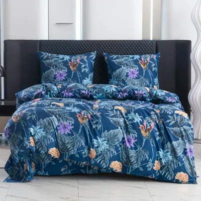 Immagine prodotto di Biancheria da letto - 220x200 cm - Set composto da copripiumino e federe - Colibrì - Microfibra e cotone - 2 federe 70x80 cm