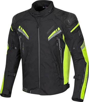 Produktbild von Germot Herren Motorradjacke Matrix , schwarz gelb, S
