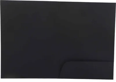 Produktbild von Taschenordner, L-förmiges, abgeschrägtes Design, integrierter praktischer Papierordner, Einzelstecker, Schwarz