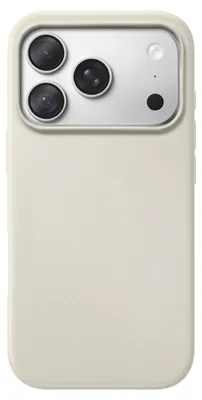Zdjęcie produktu dla Etui Avizar MagSafe do iPhone 18 Pro, wykonane z silikonu, z podwyższoną krawędzią, kolor beżowy