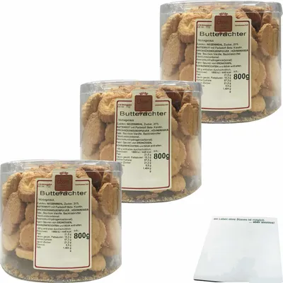 Produktbild von Esser Butterachter 3er Pack (3x800g Runddose) + usy Block