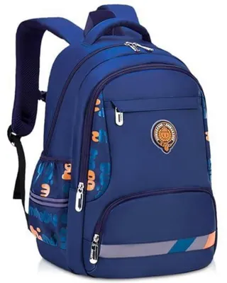 Immagine prodotto di Zaino per bambini, adatto a ragazzi delle elementari (classi 1ª-5ª), ergonomico, impermeabile, colore blu navy