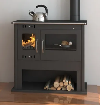 Produktbild von EEK A Küchenofen Holzherd Victoria VIKI LUX schwarz - 10,5kW