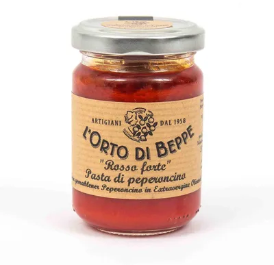 Obrázok produktu pre Jemne mletá chilli paprička v olivovom oleji, objem 156 ml. – L'Orto di Beppe