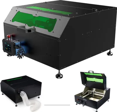 Produktbild von Ochranný box ATOMSTACK B1 s 2m výfukovou hadicí a systémem kouřového filtru, kryt vhodný pro všechny gravírky ATOMSTACK, 736*651*358 mm