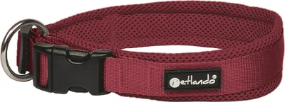 Produktbild von Petlando Mesh Halsband Hundehalsband XS, HU 35-40 cm bordeaux