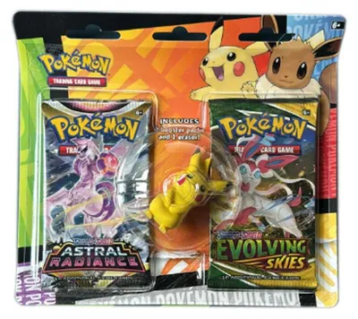Produktbild von Pokemon Evolving Skies Back to School Radiergummi Blister EN