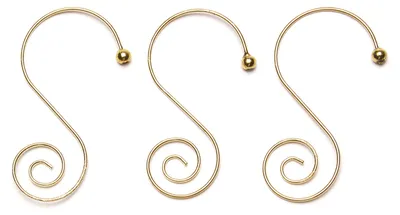 Produktbild von Christbaumkugel Aufhänger 5cm Schneckenform Metall 36 Stück Gold