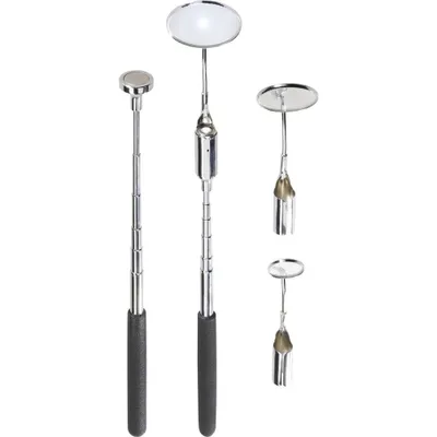 Produktbild von TOOLCRAFT 816419 Inspektionsspiegel-Set 5teilig mit Beleuchtung