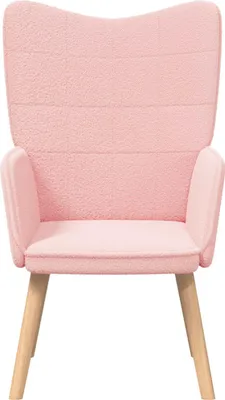 Zdjęcie produktu dla vidaXL Fotel Różowy 62 x 67 x 95,5 cm Tkanina Sherpa