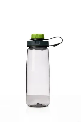 A clear studio shot of a water bottle against a white background.