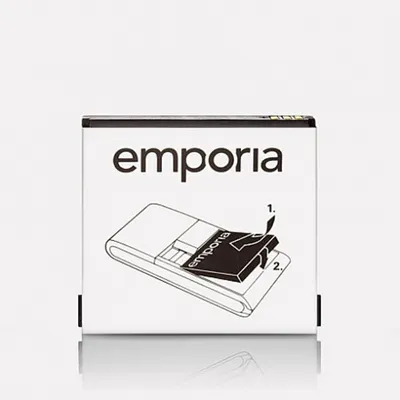 Produktbild von Emporia AK-RL2, 1050 mAh, 3,9 Wh, Lithium-Ion (Li-Ion), 3,7 V, Schwarz, 1 Stück(e)