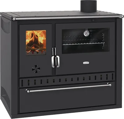 Immagine prodotto di Stufa a legna con forno Prity GT FS S DR Nero