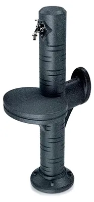 Produktbild von Wasserzapfstelle Savona granitgrau aus hochwertigem Kunststoff mit Wasserhahn