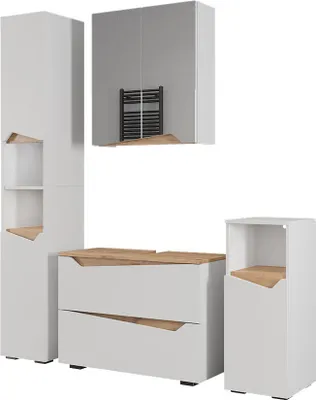Produktbild von Badmöbel-Set Vicco Marelle Weiß 4 Teile, Model 57519