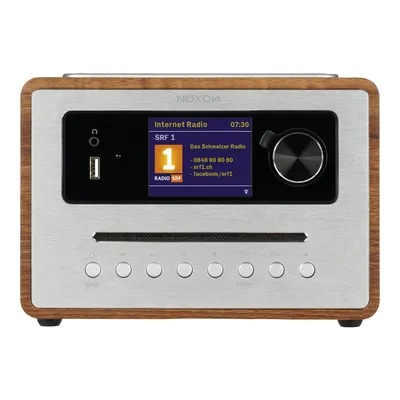 Produktbild von Noxon iRadio 500 CD Walnuss - 360° Soundsystem DAB+ / UKW / Internetradio, Bluetooth