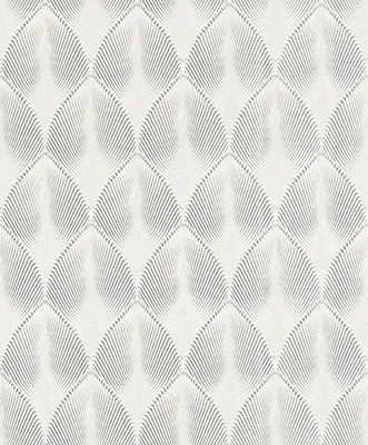 Produktbild von Rasch Vliestapete 535839 Yucatan grafik weiß silber, 10,05 x 0,53 m
