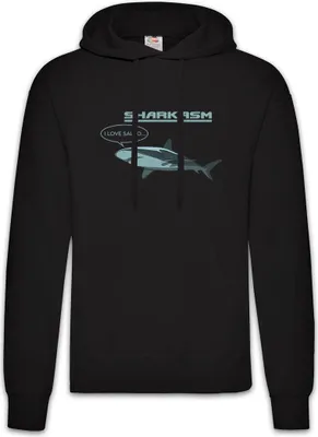Produktbild von Urban Backwoods Sharkasm, Herren Hoodie, Farbe: Schwarz, Größe: L