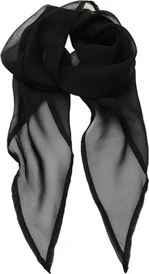 Produktbild von Premier Workwear PR740 | Schal Women`s Colour Chiffon Scarf - 98 x 16,5 cm - Farbe: Black - Größe: 98 x 16,5 cm