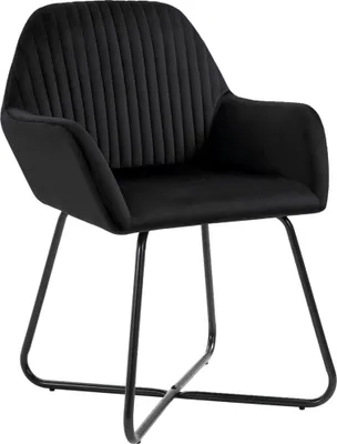 Obrázek produktu pro vidaXL Židle do jídelny 4 ks Black Velvet