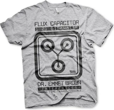 Produktbild von Flux Capacitor T-Shirt - XX-Large - Heather-Grey