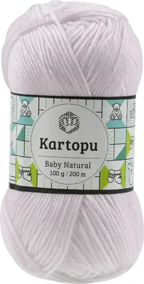 Produktbild von 100g Kartopu Baby Natural Häkelgarn Strickgarn Wolle Acryl-Baumwolle Farbwahl, Farbe:puderrosa