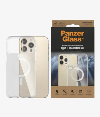 Immagine prodotto di Panzerglass Custodia rigida con Magsafe Antibatterico con  di grado militare per Iphone 14 Pro Max - Trasparente