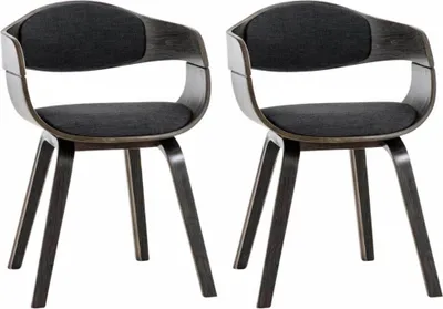 Zdjęcie produktu dla zestaw 2 krzeseł do jadalni - Krzesła kuchenne - Wysoki komfort, nowoczesny design