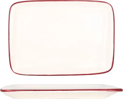 Image de Bonna Bol de service - Linea Burgundy - Porcelaine - 23x16 cm