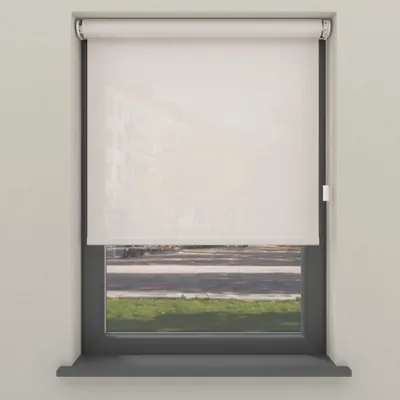 Produktbild von Cocoon Home Rolloscreen ohne Bohren 180x190 - Lichtdurchlässig - Kreideweiß