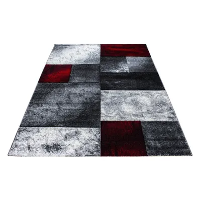 Obrázok produktu pre Hawaii Tetris koberec nízky vlas obdĺžnik 80x150cm červená