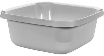 Produktbild von Quadratische Schüssel Essential aus Kunststoff, grau, 12 Liter