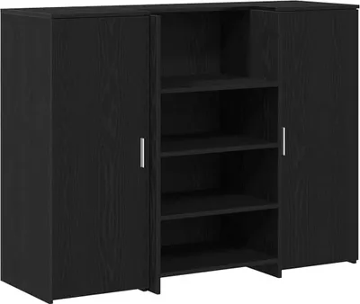 Obrázek produktu pro Recepční stůl černý dub 135x50x103,5 cm kompozitní dřevo