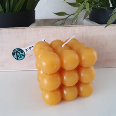 Immagine prodotto di Candela Bubble Cube 6 cm Candela 100% cera d'api