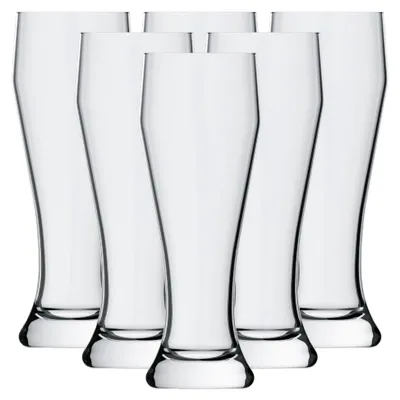 Produktbild von Weizenbiergläser 0,5l im 6er Set – Traditionelles Weißbierglas 0,5 Liter (ungeeicht) – Stabil & Spülmaschinenfest – Biergläser für Gastronomie und den privaten Gebrauch