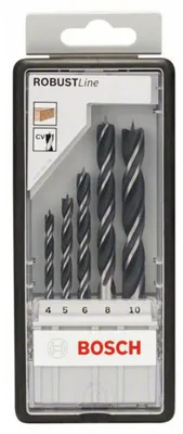 Image de Coffret BOSCH Robust Line - 5 mèches bois - 2607010527