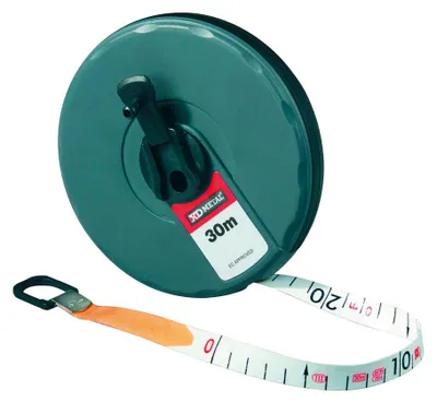 Obrázok produktu pre Rolovací meter Dönges s háčikom, 30 m, šírka pásky 13 mm