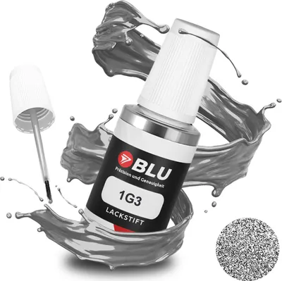 Produktbild von BLU Auto Lackstift Grau kompatibel für Toyota 1G3 Grey Metallic | Auto Lack Reparatur Ausbesserungslack