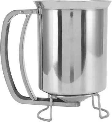 Produktbild von Famanu Beslagdispenser 850 ml mit Ausgießer und Trichter für Teig, Waffeln und Pfannkuchen