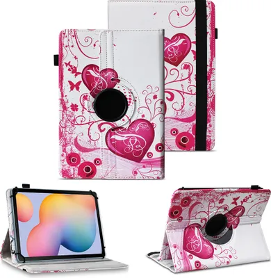 Produktbild von Tablet Hülle für Samsung Galaxy Tab S6 Lite Schutzhülle Tasche Cover DrehbarFarben:Motiv 6